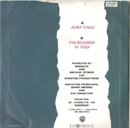 Sherrick : Just Call (7", Single)