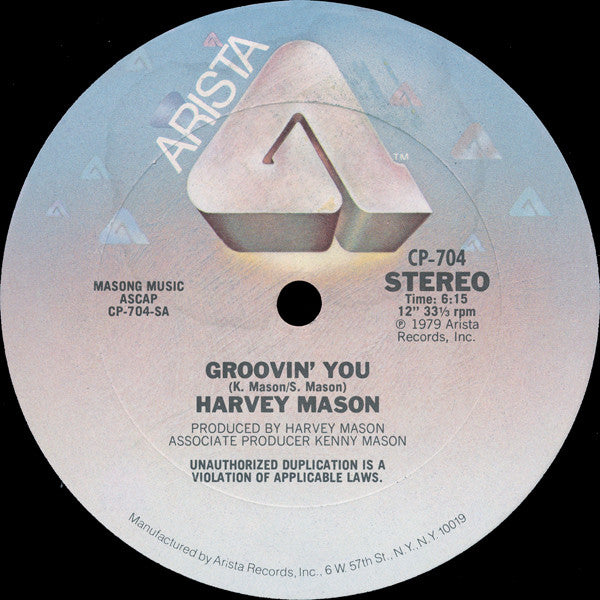 Harvey Mason : Groovin' You (12", Pit)
