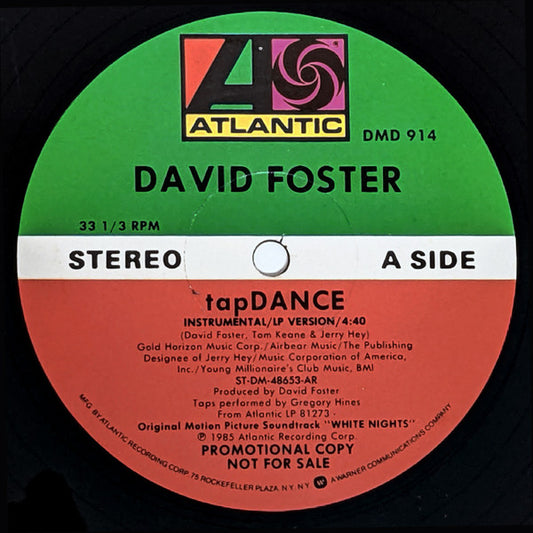 David Foster : Tapdance (12", Promo)