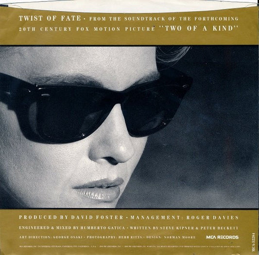 Olivia* : Twist Of Fate (7", Single, Glo)