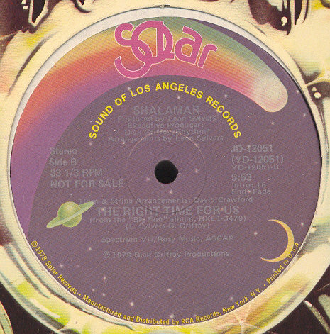 Shalamar : I Owe You One (12", Promo)