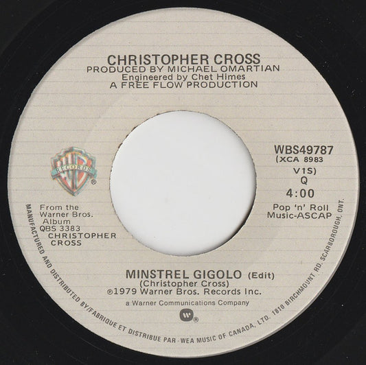 Christopher Cross : Arthur's Theme (Best That You Can Do) (7", Single)