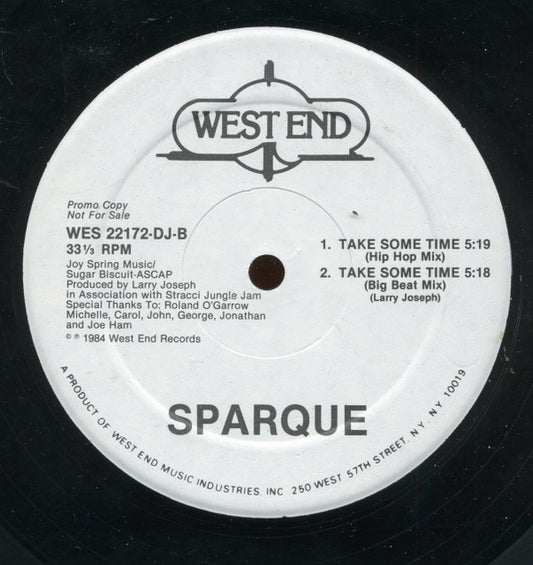 Sparque : Take Some Time (12", Promo)