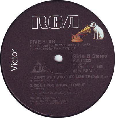 Five Star : Can't Wait Another Minute (12")