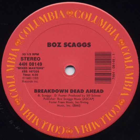 Boz Scaggs : Jojo / Breakdown Dead Ahead (12")