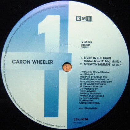 Caron Wheeler : Livin' In The Light (12")