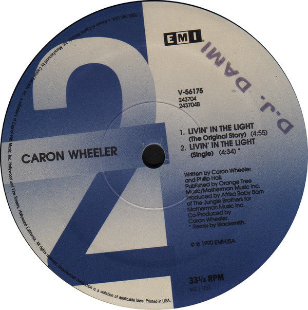 Caron Wheeler : Livin' In The Light (12")