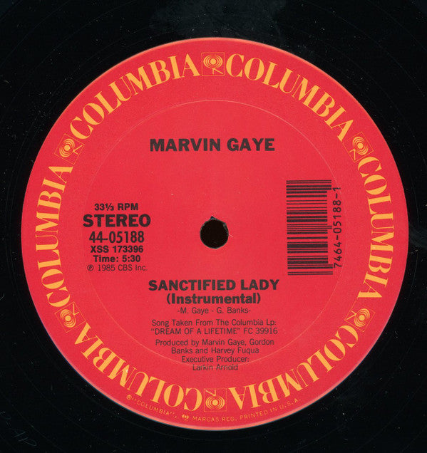 Marvin Gaye : Sanctified Lady (12", Single, Pit)