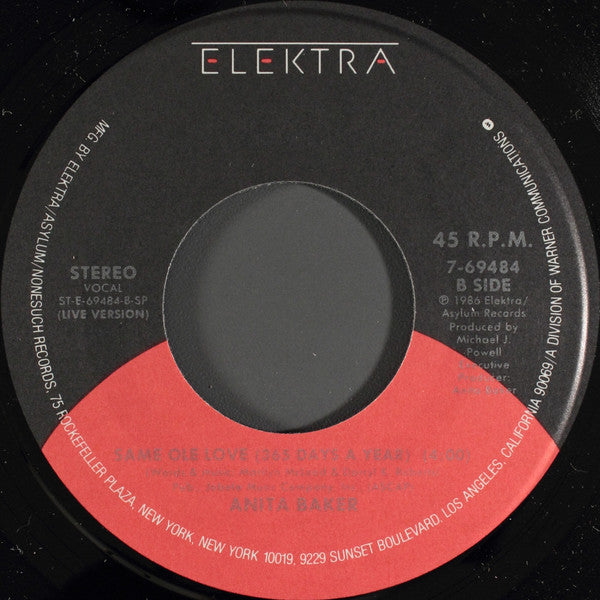 Anita Baker : Same Ole Love (365 Days A Year) (7", Single, Spe)