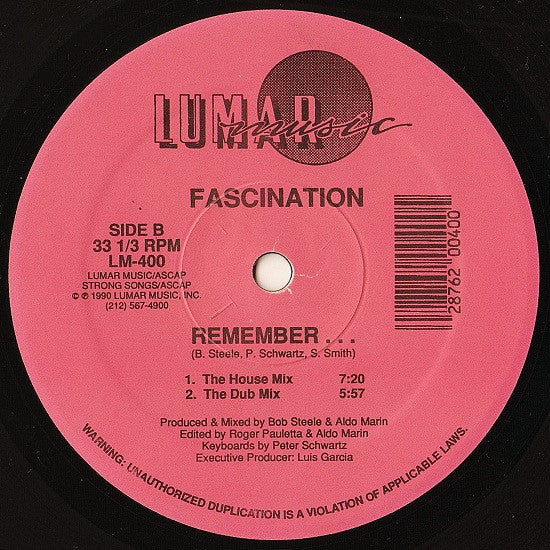 Fascination : Remember... (12")