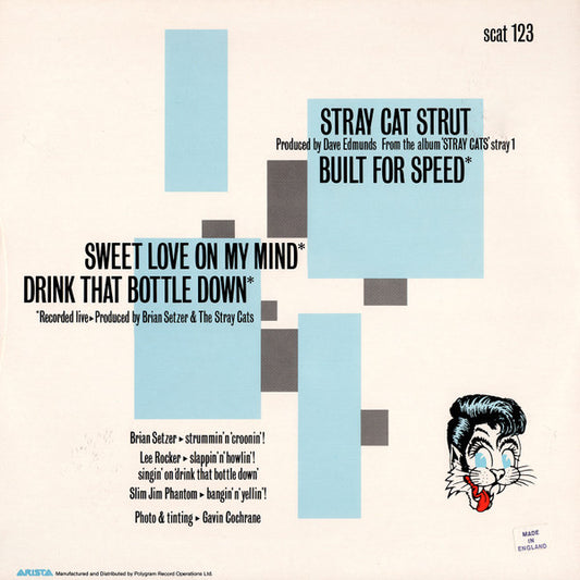 Stray Cats : Stray Cat Strut (12", Single, Cus)