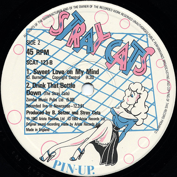 Stray Cats : Stray Cat Strut (12", Single, Cus)