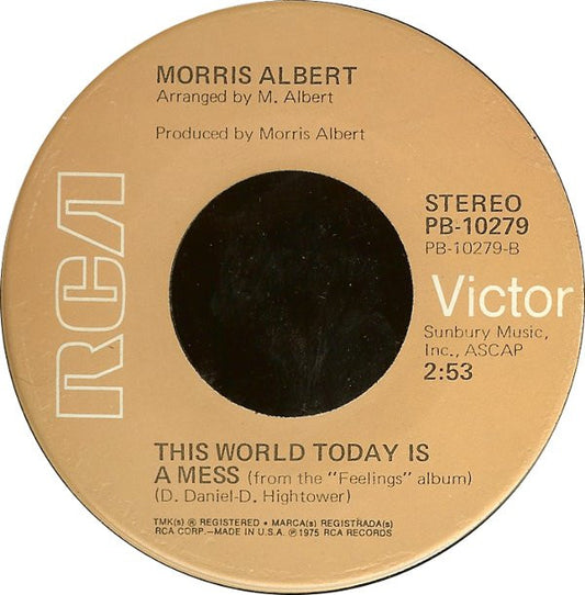 Morris Albert : Feelings (7", Single, RE, Ind)