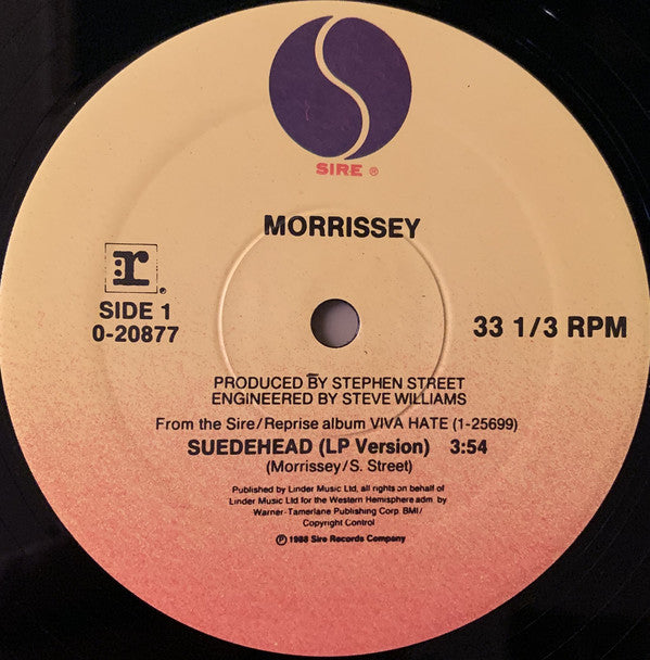 Morrissey : Suedehead (12", Maxi, SRC)