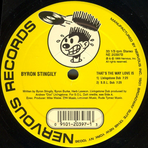 Byron Stingily : That's The Way Love Is (12")