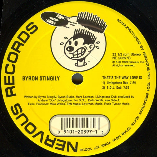 Byron Stingily : That's The Way Love Is (12")
