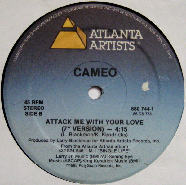 Cameo : Attack Me With Your Love (12")