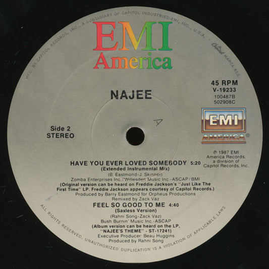 Najee : Feel So Good To Me (12")
