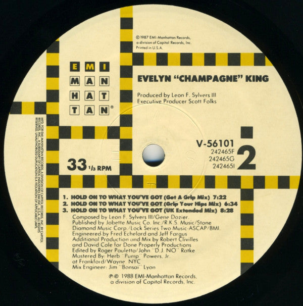 Evelyn King : Hold On To What You've Got (12", Single)