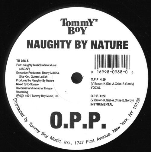 Naughty By Nature : O.P.P. / Wickedest Man Alive (12", Spe)