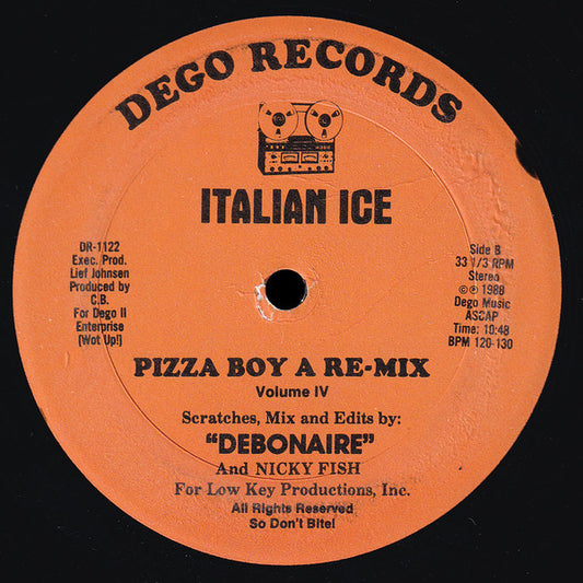Italian Ice : Mars Re-Pumped / Pizza Boy A Re-Mix (12")
