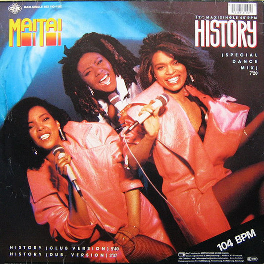 Mai Tai : History (Special Dance Mix) (12", Maxi)
