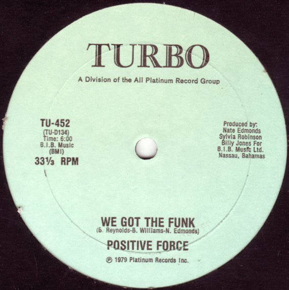 Positive Force : We Got The Funk (12")