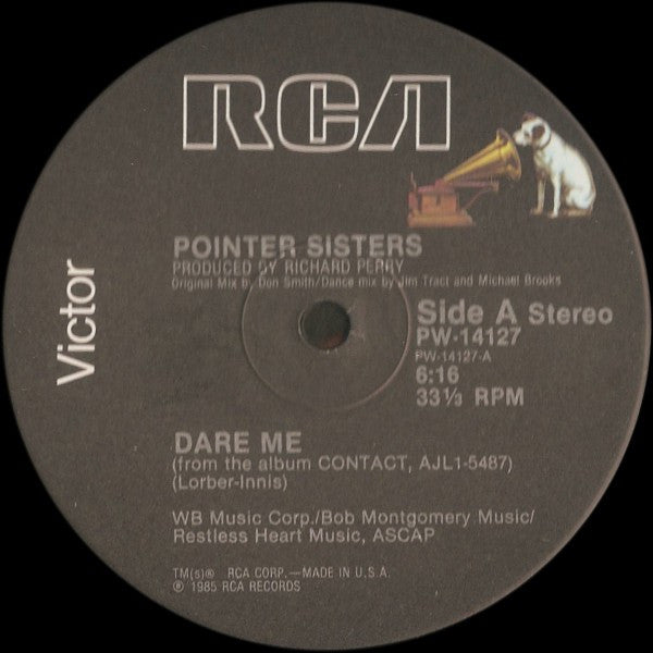 Pointer Sisters : Dare Me (Special Extended Single) (12", Single)