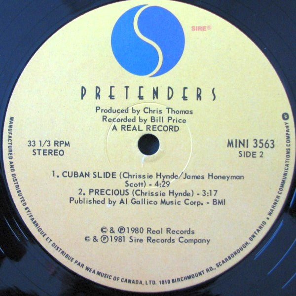 Pretenders* : Extended Play (12", EP, Qua)