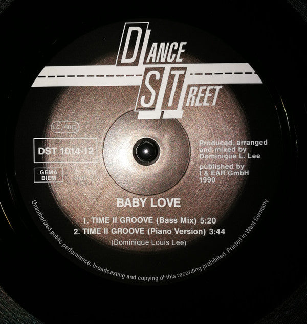 Baby Love : Time II Groove (12")