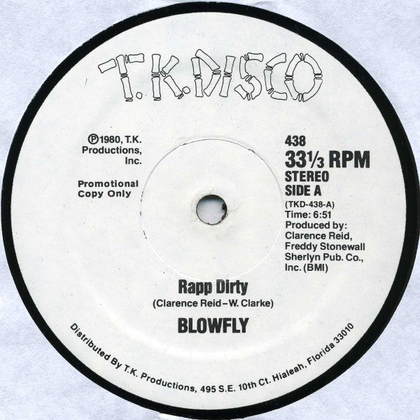 Blowfly : Rapp Dirty / Blowfly's Rapp (12", Promo)