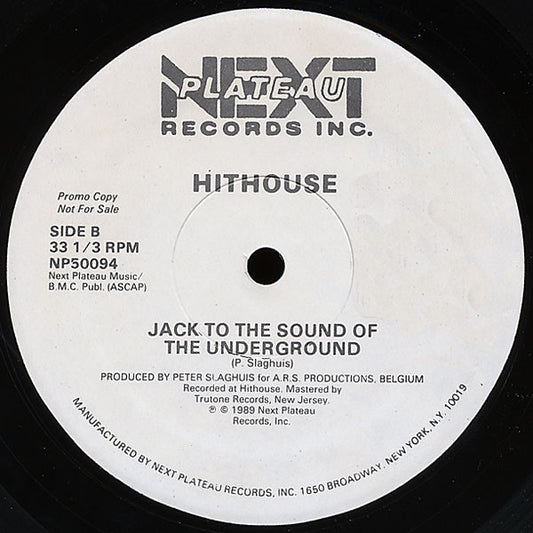 Hithouse : Jack To The Sound Of The Underground (12", Promo)