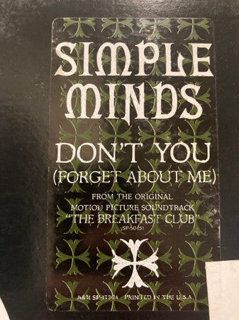 Simple Minds : Don't You (Forget About Me) (12", Single, Promo)