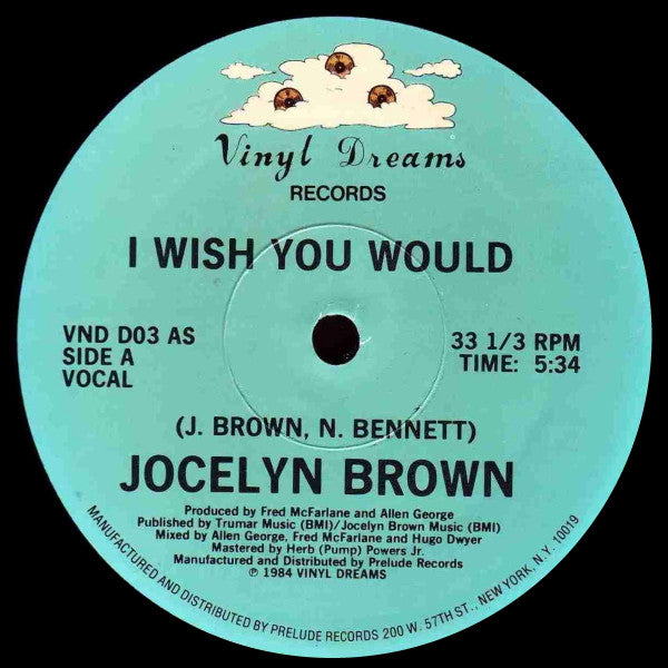 Jocelyn Brown : I Wish You Would (12", Single, M/Print)