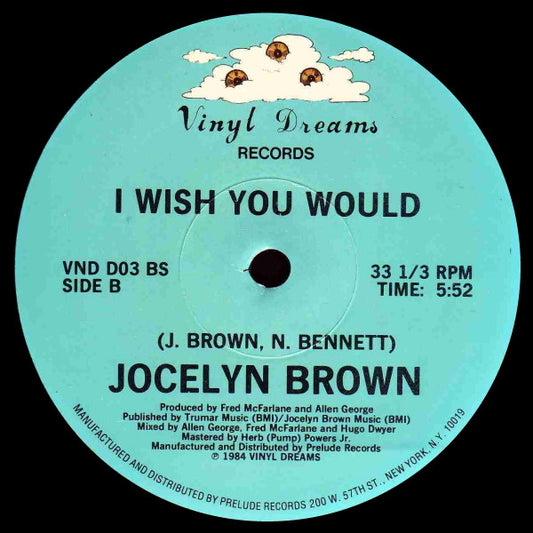 Jocelyn Brown : I Wish You Would (12", Single, M/Print)