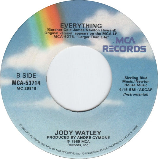 Jody Watley : Everything (7", Single, Glo)