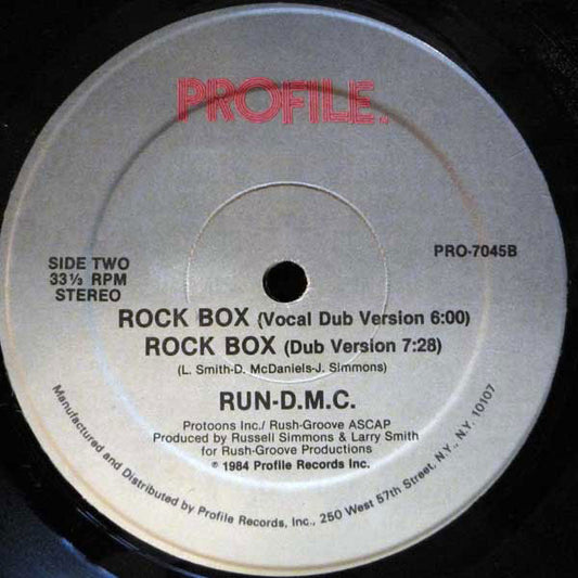 Run-D.M.C.* : Rock Box (12", Single)
