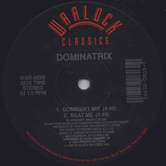 Dominatrix : The Dominatrix Sleeps Tonight (12", RE)