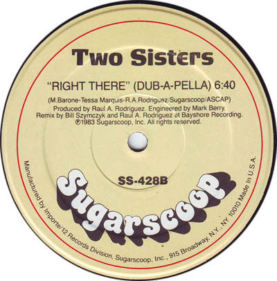 Two Sisters : Right There (12")