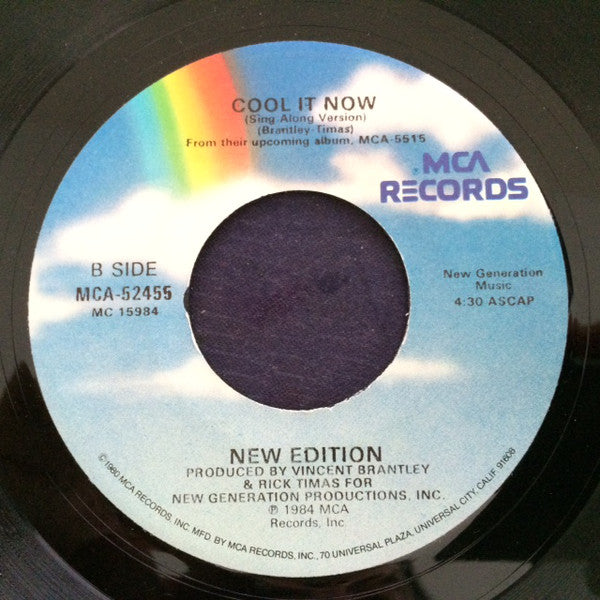 New Edition : Cool It Now (7", Single, Glo)