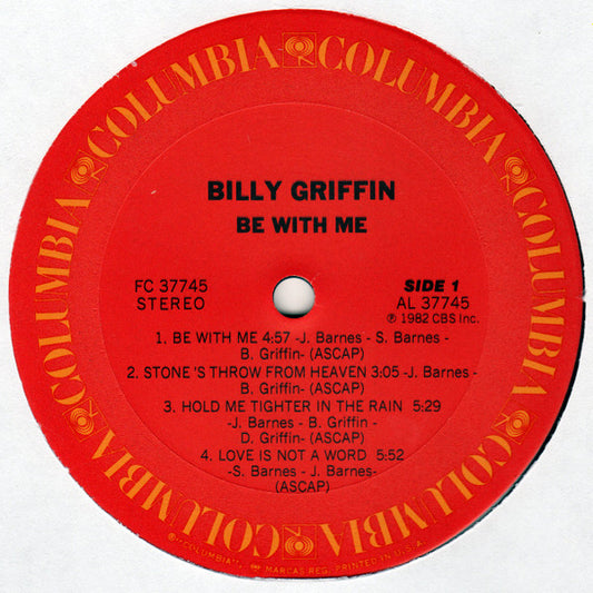 Billy Griffin : Be With Me (LP, Album)