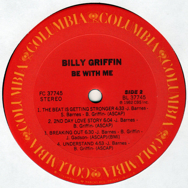 Billy Griffin : Be With Me (LP, Album)