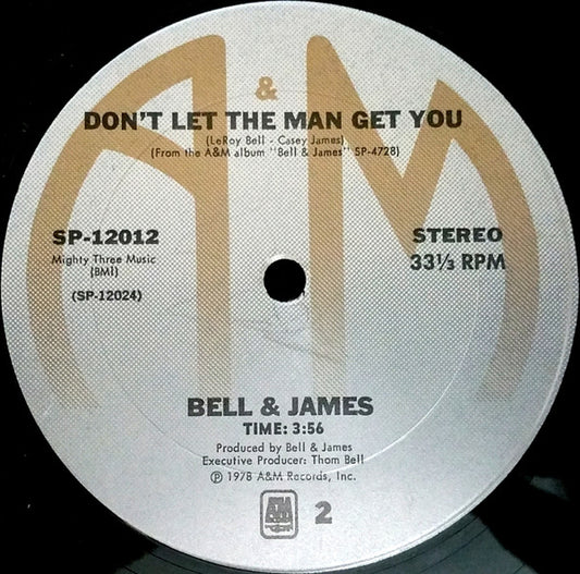 Bell & James : Livin' It Up (Friday Night) (12")