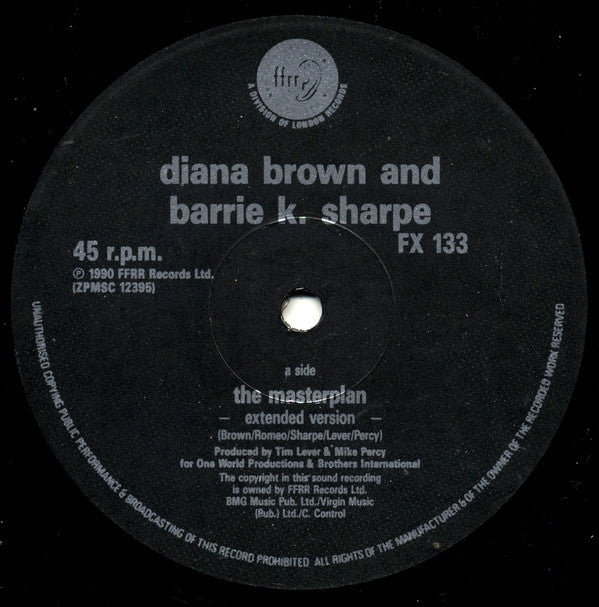Diana Brown & Barrie K Sharpe : The Masterplan (12")
