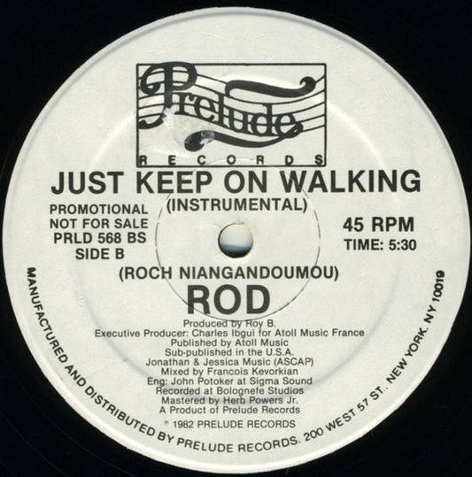 Rod : Just Keep On Walking (12", Promo)