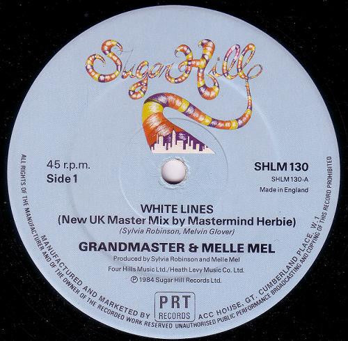 Grandmaster Melle Mel & The Furious Five* : Continuous White Lines (12")