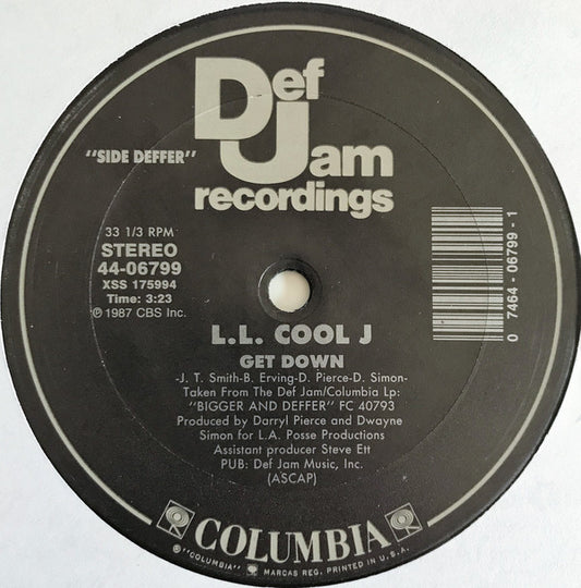 LL Cool J : I'm Bad / Get Down (12", Single)