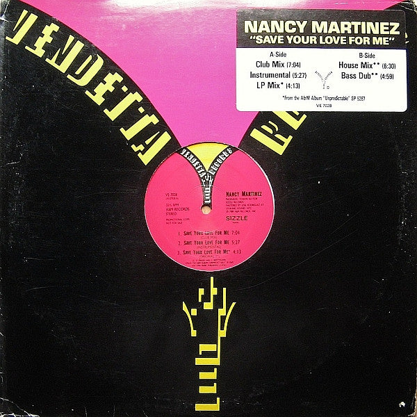 Nancy Martinez : Save Your Love For Me (12", Promo)