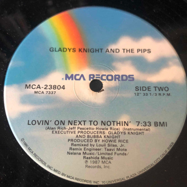 Gladys Knight And The Pips : Lovin' On Next To Nothin' (12" Version) (12")