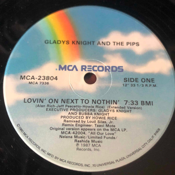 Gladys Knight And The Pips : Lovin' On Next To Nothin' (12" Version) (12")